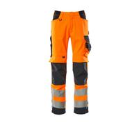 Mascot Safe Supreme Kendal Trousers - Hi-Vis Orange/dark Navy Blue (40.5) (Leg Length - Long)