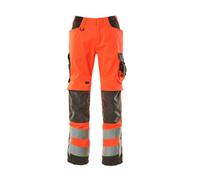 Mascot Safe Supreme Kendal Trousers - Hi-Vis Red/dark Anthracite (34.5) (Leg Length - Long)