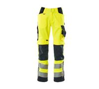 Mascot Safe Supreme Kendal Trousers - Hi-Vis Yellow/dark Navy Blue (40.5) (Leg Length - Long)