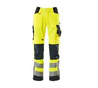 Mascot Safe Supreme Kendal Trousers - Hi-Vis Yellow/dark Navy Blue (44.5) (Leg Length - Long)
