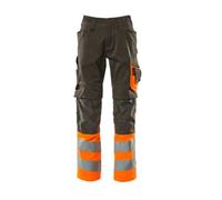 Mascot Safe Supreme Leeds Trousers - Dark Anthracite/hi-Vis Orange (30.5) (Leg Length - Long)