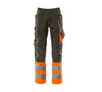 Mascot Safe Supreme Leeds Trousers - Dark Anthracite/hi-Vis Orange (36.5) (Leg Length - Long)