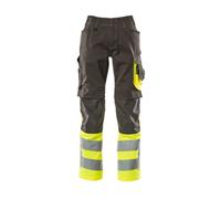 Mascot Safe Supreme Leeds Trousers - Dark Anthracite/hi-Vis Yellow (32.5) (Leg Length - Long)
