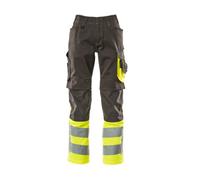Mascot Safe Supreme Leeds Trousers - Dark Anthracite/hi-Vis Yellow (33.5) (Leg Length - Long)