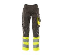 Mascot Safe Supreme Leeds Trousers - Dark Anthracite/hi-Vis Yellow (40.5) (Leg Length - Short)
