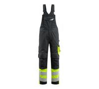 Mascot Safe Supreme Sunderland Bib & Brace - Black/hi-Vis Yellow (32.5) (Leg Length - Short)