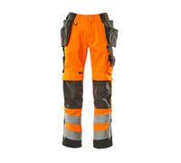 Mascot Safe Supreme Wigan Craftsmen's Trousers - Hi-Vis Orange/dark Anthracite (35.5) (Leg Length - Short)