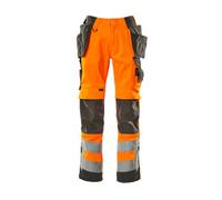 Mascot Safe Supreme Wigan Craftsmen's Trousers - Hi-Vis Orange/dark Anthracite (38.5) (Leg Length - Short)