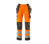 Mascot Safe Supreme Wigan Craftsmen's Trousers - Hi-Vis Orange/dark Anthracite (42.5) (Leg Length - Long)