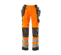 Mascot Safe Supreme Wigan Craftsmen's Trousers - Hi-Vis Orange/dark Anthracite (44.5) (Leg Length - Long)