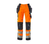 Mascot Workwear 15531 Safe Supreme Trousers with holster pockets Hi-Vi 31.5" 30"