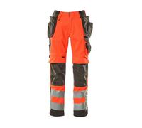 Mascot Safe Supreme Wigan Craftsmen's Trousers - Hi-Vis Red/dark Anthracite (30.5) (Leg Length - Short)