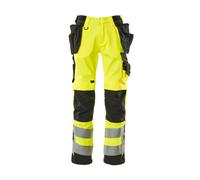 Mascot Safe Supreme Wigan Craftsmen's Trousers - Hi-Vis Yellow/black (31.5) (Leg Length - Long)