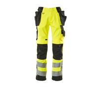 Mascot Wigan Craftsmen's Trousers Hi-vis Yellow/Black 76C48 (L30W32.5)