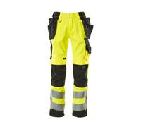 Mascot Safe Supreme Wigan Craftsmen's Trousers - Hi-Vis Yellow/black (33.5) (Leg Length - Long)