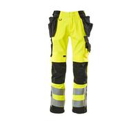 Mascot Safe Supreme Wigan Craftsmen's Trousers - Hi-Vis Yellow/black (34.5) (Leg Length - Short)