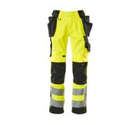 Mascot Safe Supreme Wigan Craftsmen's Trousers - Hi-Vis Yellow/black (35.5) (Leg Length - Long)