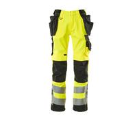 Mascot Safe Supreme Wigan Craftsmen's Trousers - Hi-Vis Yellow/black (36.5) (Leg Length - Short)