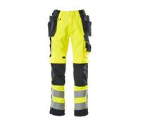Mascot Wigan Craftsmen's Trousers Hi-vis Yellow/Dark Navy 90C52 (L35W36.5)