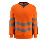 Mascot Workwear 50126 Safe Supreme Sweatshirt Hi-Vis Orange/Dark Navy L
