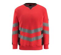 Mascot Workwear 50126 Safe Supreme Sweatshirt Hi-Vis Red/Dark Anthraci XL