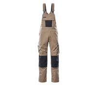 Mascot Unique Augsburg Bib & Brace - Light Khaki/black (28.5) (Leg Length - Regular)