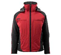 Mascot Workwear 16002 Unique Winter Jacket Red/Black XL Colour: Red/Bl XL