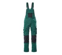 Mascot Unique Augsburg Bib & Brace with Kneepadpockets Green/Black (L35W36.5)