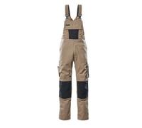 Mascot Unique Augsburg Bib & Brace - Light Khaki/black (36.5) (Leg Length - Short)