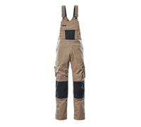 Mascot Unique Augsburg Bib & Brace - Light Khaki/black (38.5) (Leg Length - Long)