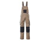 Mascot Unique Augsburg Bib & Brace - Light Khaki/black (46.5) (Leg Length - Regular)
