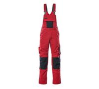 Mascot Unique Augsburg Bib & Brace - Red/black (34.5) (Leg Length - Short)