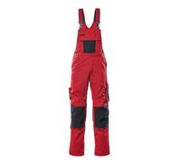 Mascot Unique Augsburg Bib & Brace with Kneepadpockets Red/Black (L32W46.5)