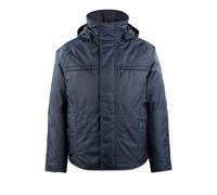 Mascot Mens Frankfurt Hooded Workwear Waterproof Winter Coat Navy Size EU Large
