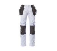 Mascot Unique Lightweight Trousers With Holster Pockets (White/dark Anthracite) (29.5) (Leg Length - Regular)