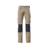 Mascot Unique Mannheim Trousers - Light Khaki/black (38.5) (Leg Length - Regular)