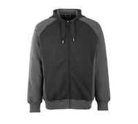 Mascot Workwear 50566 Unique Hoodie with zipper Black/Dark Anthracite XL