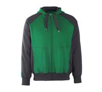 Mascot Workwear 50566 Unique Hoodie with zipper Green/Black L Colour: L