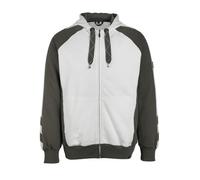 Mascot Workwear 50566 Unique Hoodie with zipper White/Dark Anthracite S