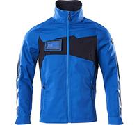 MASCOT Unisex Accelerate Stretch Zones Work Jacket, Azure Blue/Black-Blue 91010, XL
