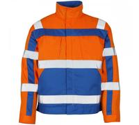 Mascot Workwear 07109 Safe Compete Jacket Hi-Vis Orange/Royal M Colour M