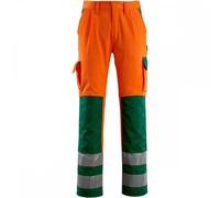 Mascot Safe Compete Olinda Trousers - Hi-Vis Orange/green (Hi-Vis Orange/green) (34.5) (Leg Length - Long)