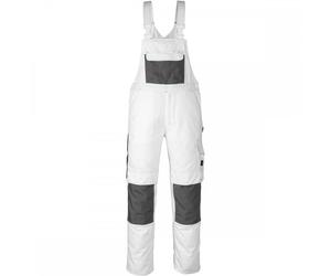 Mascot Workwear 08269 Hardwear Bib & Brace with kneepad pockets Wh 40.5" 30"