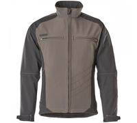 Mascot 12002-149-1809 Dresden Unique Fleece on Inner Side Water Repellent Softshell Jacket, Size 2XL, Dark Anthracite/Black