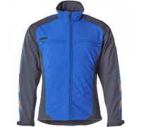 Mascot 12002-149-11010 Dresden Unique Fleece on Inner Side Water Repellent Softshell Jacket, Size 2XL, Royal/Dark Navy