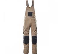 Mascot Unique Augsburg Bib & Brace - Light Khaki/black (36.5) (Leg Length - Regular)