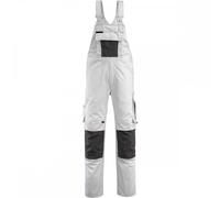 Mascot Workwear 12169 Unique Bib & Brace with kneepad pockets Whit 40.5" 30"
