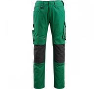 Mascot Workwear 12679 Unique Trousers with kneepad pockets Green/Black 52.5" 32"