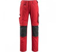 Mascot Workwear 12679 Unique Trousers with kneepad pockets Red/Black W 30.5" 30"