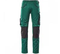 Mascot Workwear 13079 Unique Trousers with kneepad pockets Green/Black 36.5" 35"